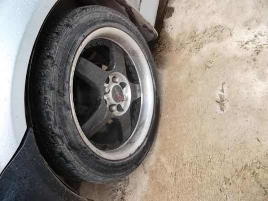 ล้อแม็คพร้อมยาง4เส้น 4รู100ขอบ16 รีบเลยครับจะขายรถมีล้อเเม็คเดิมมาเทรินได้