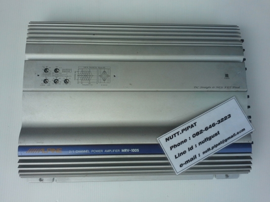 แอมป์ 2 แชแนล Alpine MRV-1005 สวย แรง มือสองญี่ปุ่น