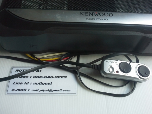 Sub Box Kenwood พร้อมรีโมท วางใต้เบาะ เสียงดี เบสตึบ Kenwood KSC-SW10 Sub Box Kenwood พร้อมรีโมท วางใต้เบาะ เสียงดี เบสตึบ Kenwood KSC-SW10