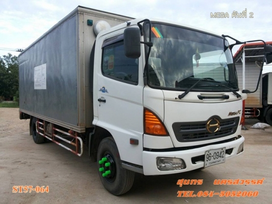 ขายด่วน รถบรรทุก 6 ล้อ HINO MEGA 150 แรงEURO-2 ตู้ 3 บาน รถห้างแท้ สภาพเดิมๆสวย พร้อมใช้สุดๆ ราคาสุดคุ้ม