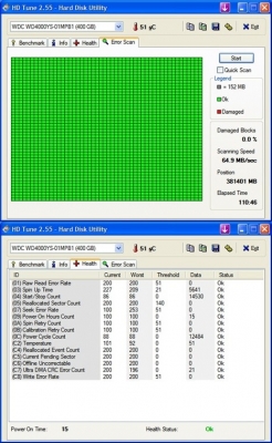 ฮาดีสwd sata 400gb   แรม ddr1 1gb 2ตัว