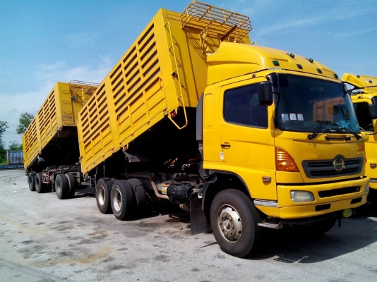 ขายถูก รถสวย Hino Mega 320hp ดั้มแม่ลูก