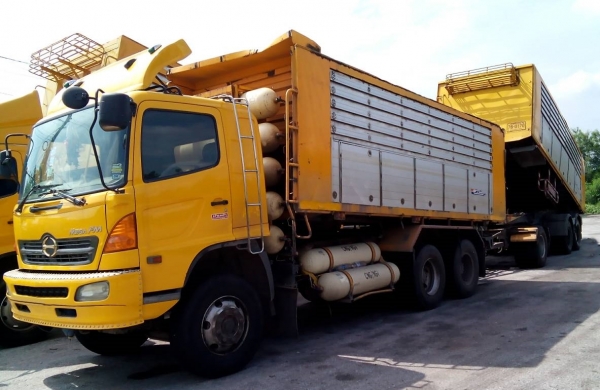 ขายถูก รถสวย Hino Mega 320hp ดั้มแม่ลูกปี51