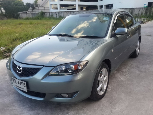 MAZDA 3 ปี 2006 ขายรถสวย ติดแก็ส LPG หัวฉีด ARIBAG คู่หน้า เบรคระบบ ABS เบาะหนัง ล้อ MAX แอร์เย็นๆ กระจกไฟฟ้า พวงมาลัยพาวเวอร์์ เบาะหนังสภาพดี เครื่องเดิม ภายในสภาพสวย สีสวย รถพร้อมใช้งาน จัดไฟแนนได้ ฟรีดาวน์
