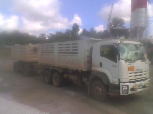 ขาย ISUZU 360 สองเพลาดั๊ม แม่+ลูก กระบะเหล็กสามมิตร รถปี 54