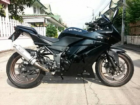 Kawasaki Ninja250cc.ปี09 สีดำดุ สภาพพร้อมใช้ ชุดโอนครบภาษีเต็ม