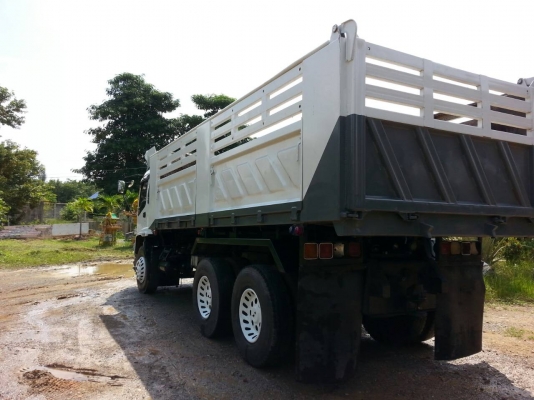 ISUZU FXZ 270 แรงม้า ปี 51 2 เพลาดัมพ์ กระบะสามมิตรลอนเฉียง มีระบบลากจูง