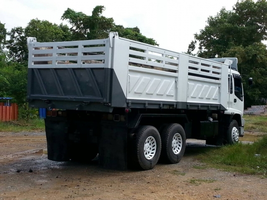 ISUZU FXZ 270 แรงม้า ปี 51 2 เพลาดัมพ์ กระบะสามมิตรลอนเฉียง มีระบบลากจูง