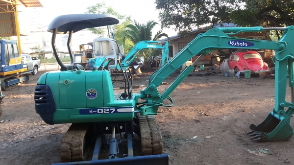 ขายรถขุด-ดัน แบ็คโฮ. KUBOTA K-027 รถเก่านอก สภาพพร้อมใช้ มีเอกสารแจ้งจำหน่าย