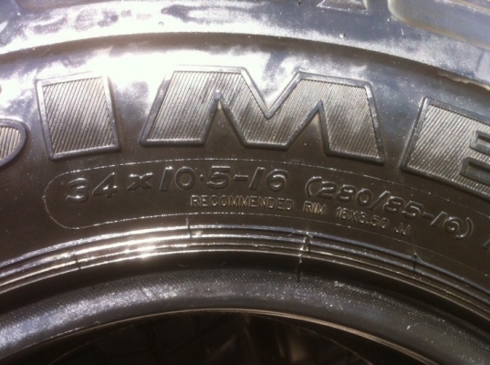 ขายยาง A เดี่ยว simea jungle trekker 34 x 16