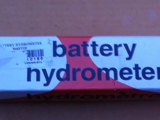 ชุดหลอดแก้วเช็ดความถ่วงจำเพาะของแบตเตอรี่จากน้ำกรดที่ดูดขึ้นมาในหลอด