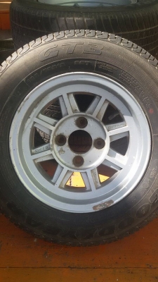 ขายล้อ hayachi Japan ขอบ13 "6นิ้ว 4รู110 ขายแล้วครับ