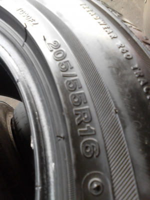 205/55R16 BRIDGESTONE TURANZA GR90   ปี2012  TEL.081-427-3941