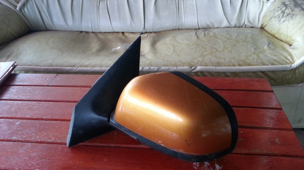 กระจกมองข้างด้านซ้าย  MARCH ไฟฟ้า 5 สาย  ไม่มีแผ่นเนื้อกระจก มีฝาครอบหลัง