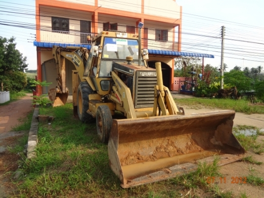 ขายด่วน ตักหน้าขุดหลัง CAT 428 B เอกสารเล่มทะเบียน