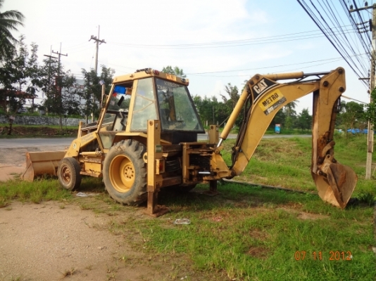 ขายด่วน ตักหน้าขุดหลัง CAT 428 B เอกสารเล่มทะเบียน