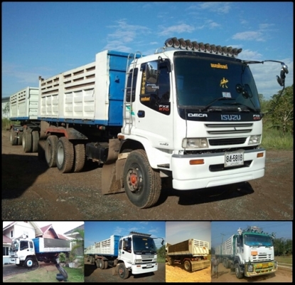 Decga 270 ปี 47 พ่วง ดั้มพ์สามมิตร หาง 3 เพลา ยัด ที่ หมวดมินทร์ 086-4085619