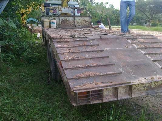 10ล้อ2เฟลาท้ายลาดHINO Fm187LA วางเครื่องEP100 แท้ๆติดเครน2.5ตัน หัวเดิมบาง