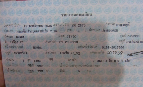 ขาย3Dr เกียร์ธรรดา LPG หัวฉีด เครื่อง D15B Sunloof ภายในตัวนอก สีสดๆ