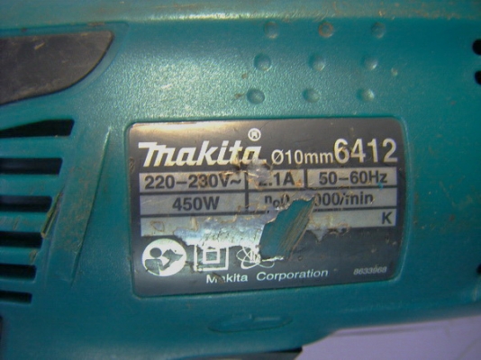 ขาย-สว่านไฟฟ้า มากิต้า 6412 450W ผ่านการเช็คสภาพแล้ว เปลียนลูกปืนและถ่าน สภาพพร้อมใช้ ราคาไม่แพงครับ ขาย-สว่านไฟฟ้า มากิต้า 6412 450W ผ่านการเช็คสภาพแล้ว เปลียนลูกปืนและถ่าน สภาพพร้อมใช้ ราคาไม่แพงครับ
