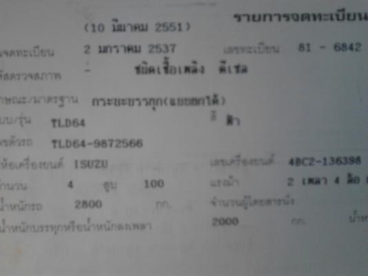 ต้องการรถดั้ม ISUZU TL 100 แรงม้า สภาพดีมาก เครื่องแน่น ทะเ่บียนพร้อมโอน เจ้าของขายเองครับ ต้องการรถดั้ม ISUZU TL 100 แรงม้า สภาพดีมาก เครื่องแน่น ทะเ่บียนพร้อมโอน เจ้าของขายเองครับ