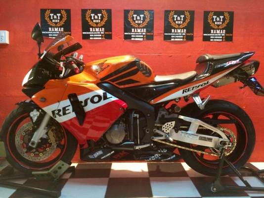 T&amp;T BIKE RAMA2 มาถึงร้านละคับ 184000฿HONDA CBR600Rปี2004 ลาย REPSOLแท้ ทะเบียน โอนขนส่ง ภาษี พรบ.2558 ป้าย กทม.โอนขนส่งหมอชิต จับมือโอนขนส่งคับ สีตรงเล่ม