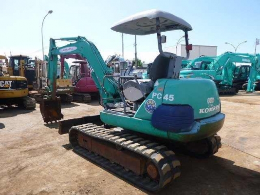 SALE___Komatsu PC45-1 ส่งตรงจากญี่ปุ่นถึงไทยแล้ว เครื่อง 4D84 ปั้มนิ้ว สภาพดี พร้อใช้งาน