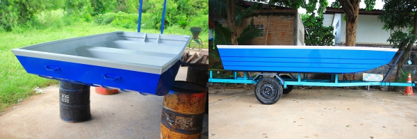 เรืออลูมิเนียมท้องแบน จากโรงงาน