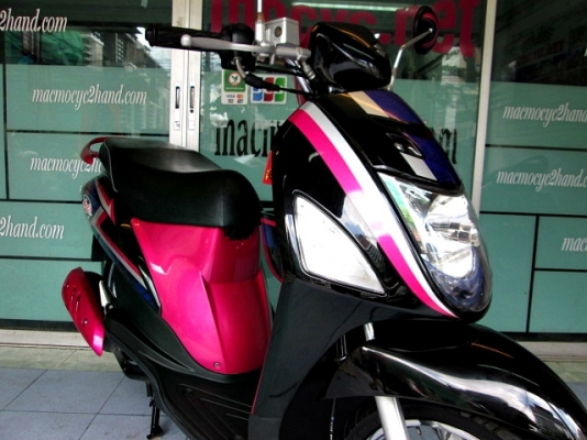 LET'S สีชมพูดำ รถเดือน เมษายน.ปี 57 ไมล์ 5360 โล รุ่นใหม่หัวฉีด ของแถม 3 รายการ 20900