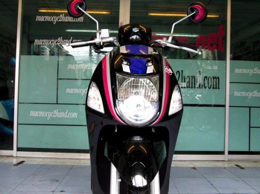 LET'S สีชมพูดำ รถเดือน เมษายน.ปี 57 ไมล์ 5360 โล รุ่นใหม่หัวฉีด ของแถม 3 รายการ 20900