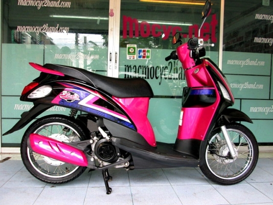 LET'S สีชมพูดำ รถเดือน เมษายน.ปี 57 ไมล์ 5360 โล รุ่นใหม่หัวฉีด ของแถม 3 รายการ 20900