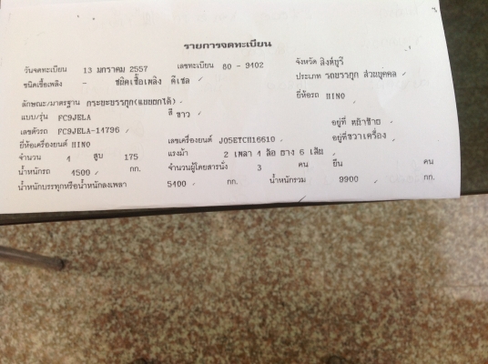 ขายดาวน์ 6 ล้อดั้ม hino
