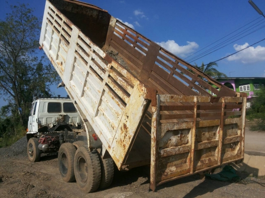 รถบรรทุก ISUZU 10 ล้อใหญ่ รุ่นFVZ12MY ปี 2535 2 เพลา ดั๊มพ์ได้ ราคา 560,000 บ.