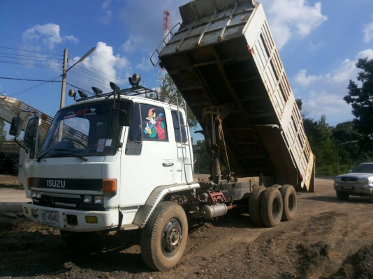 รถบรรทุก ISUZU 10 ล้อใหญ่ รุ่นFVZ12MY ปี 2535 2 เพลา ดั๊มพ์ได้ ราคา 560,000 บ.