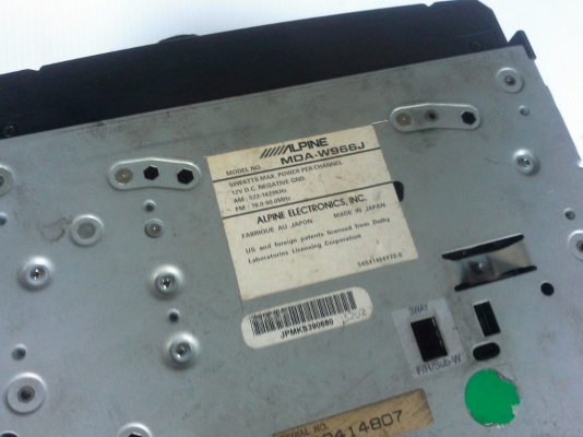 วิทยุ 2Din Alpine MDA-W966J หน้าจอกราฟฟิค มือสองญี่ปุ่น