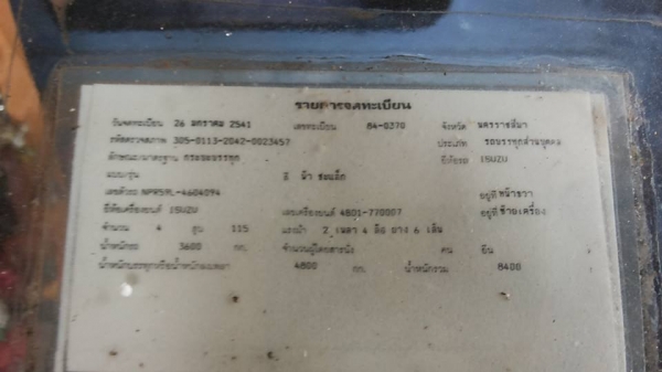 ***ขายแล้วครับขอบคุณ Truck2hand ขาย6ล้อ ISUZU NPR ประกอบ NPR59L วางเครื่อง4BE1-110แรง(ยังไม่ลง) เกียร์สั้น เครื่องดี แน่นดีแรง เกียร์ROCKY เกียร์ดีไม่หลุด ช่วงล่างใหญ่ Fหน้า-หลัง สโลวจิ๊บ คัสซีดี ยังสวย ไม่ปะไม่ผุ กระบะพื้นไม้คอกไม้สูงสภาพสวย พื้นดีข้างดี