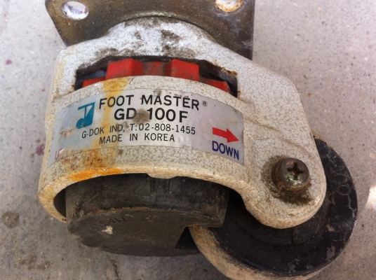 ล้อยี้ห้อ FOOT MASTER ขนาดเฉพาะตัวล้อ 3 นิ้ว ใส่เครื่อง โต๊ะ หรือชิ้นงานอื่นที่ต้องรับน้ำหนักมากๆ