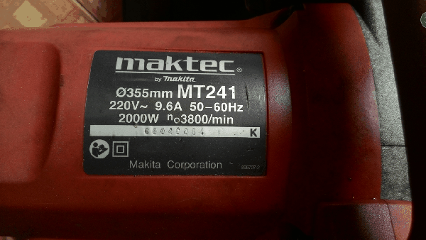 ขายไฟเบอร์ Maktec MT241 14นิ้ว 2000W 3800/min