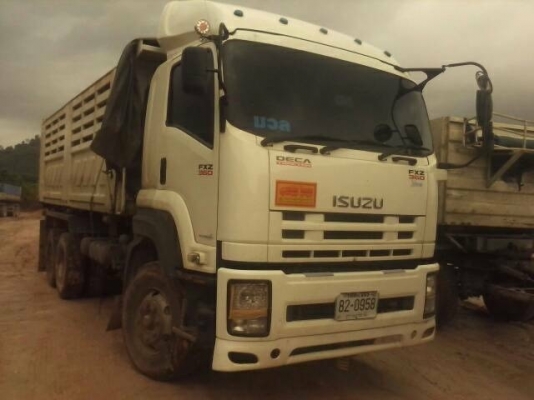 ขาย ISUZU 360 สองเพลาดั๊ม แม่+ลูก กระบะเหล็กสามมิตร รถปี 55