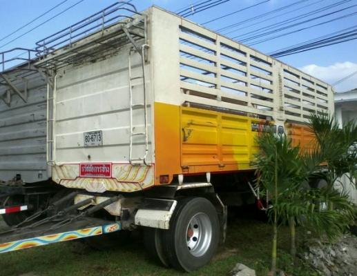 ขายลูกพ่วง 3 เพลาแท้ยาว7เมตรดั้มปี52สภาพสวยๆกระบะเหล็กคอกเกษตร ขายลูกพ่วง 3 เพลาแท้ยาว7เมตรดั้มปี52สภาพสวยๆกระบะเหล็กคอกเกษตร