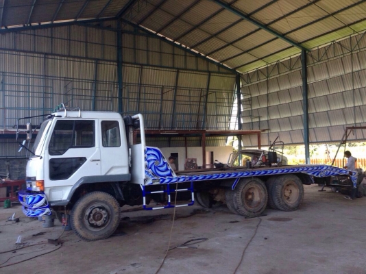 ขายรถบรรทุกสิบล้อเทเลอร์ MITSUBISHI MA เครื่อง 6D16-195 แรง 2 เพลา 10 เกียร์ ขึ้นแบ็คโฮ 200 ได้ ทะเบียนพร้อม