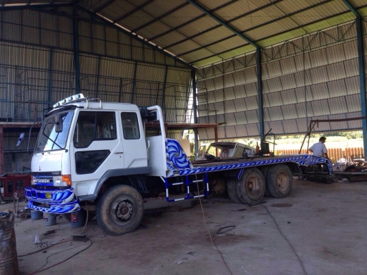 ขายรถบรรทุกสิบล้อเทเลอร์ MITSUBISHI MA เครื่อง 6D16-195 แรง 2 เพลา 10 เกียร์ ขึ้นแบ็คโฮ 200 ได้ ทะเบียนพร้อม