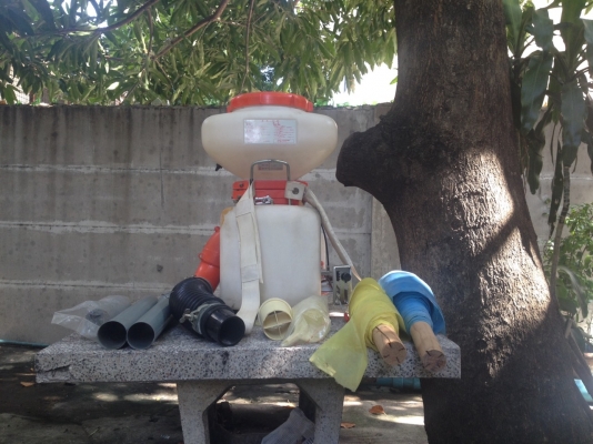 เครื่องพ่นปุ๋ย พ่นเมล็ด Kyoritsu