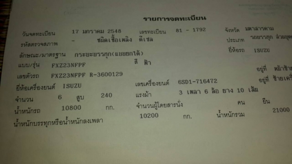 ขายสิบล้อหัวครัชชี Rockky 2 เพลา 240 นางฟ้า ขายสิบล้อหัวครัชชี Rockky 2 เพลา 240 นางฟ้า