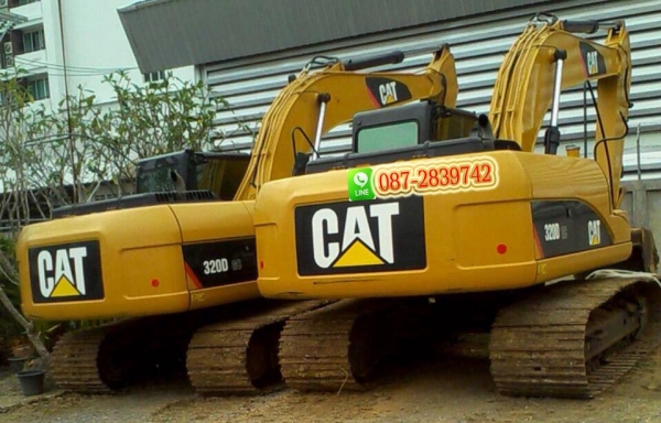 ขายคู่ 2 คัน ไม่แยกขาย รถแคโฮ CAT 320 D 1.627 และ 1,841 ชม.