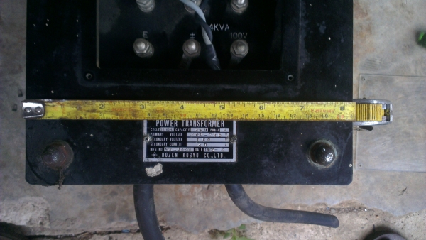 Sell> ขายหม้อแปลงไฟบ้านไทย 220V เป็นไฟญี่ปุ่น 100V. 40 แอมป์ 4 KVA ของญี่ปุ่นแท้ๆครับ