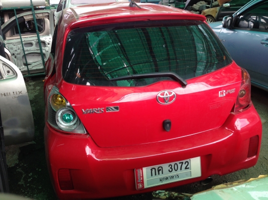 ขายซาก TOYOTA YARIS 1.5G RS ปี12 สีแดง ทะเบียนผ่านไม่จอด ไม่โดนชุดหน้า เครื่องเกียร์เทวดา แอร์แบ็คไม่ยิง