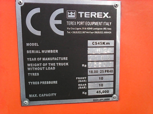 ขายรถReach stacker 45 ton