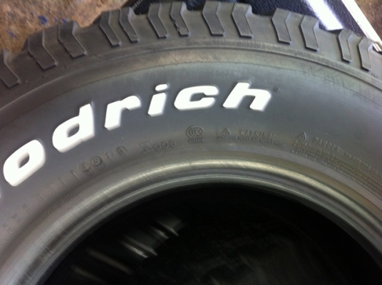 ยาง BF goodrich all terrain ขนาด 265-75R16