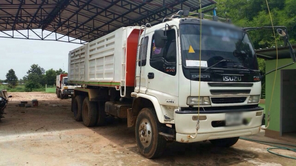 ขายรถพ่วงสิบล้อดัมพ์ ISUZU EURO2 เครื่อง 270 แรง ปี 47 กระบะดัมพ์โคราชแม่ลูก ลูก 2 เพลา ทะเบียนพร้อม